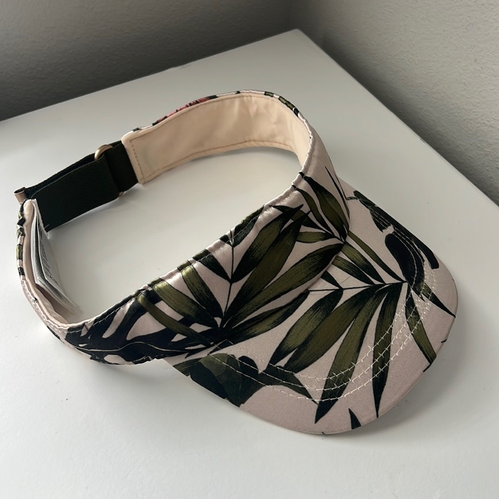 Pink Floral Visor Hat